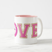 Bingo 30e verjaardag plezier tweekleurige koffiemok (Voorkant rechts)