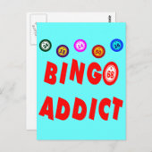 BINGO ADDICT BRIEFKAART (Voorkant / Achterkant)