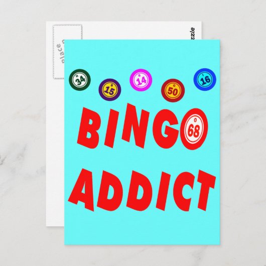 BINGO ADDICT BRIEFKAART (Voorkant / Achterkant)