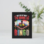 Bingo addict Men Women Funny Bingo Player Briefkaart (Staand voorkant)