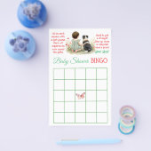  Bingo and Who Knows Mommy Best | Baby Shower Flyer (Enkel)