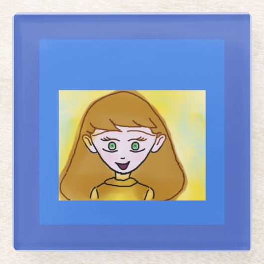 Bingo Anime Stephanie Onderzetter Glazen Onderzetter (Voorkant)