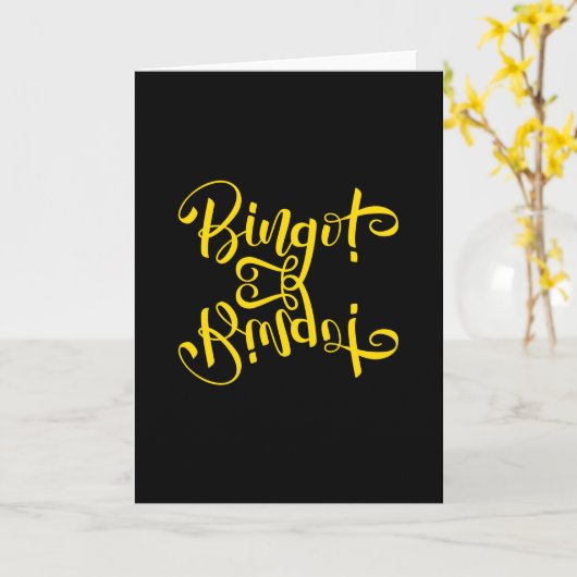 Bingo Art Quotes Kaart (Gele Bloem)