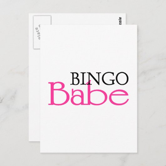 Bingo Babe Briefkaart (Voorkant / Achterkant)