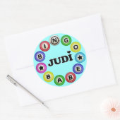 Bingo Babe Judi Ronde Sticker (Envelop)