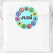 Bingo Babe Judi Ronde Sticker (Tas)
