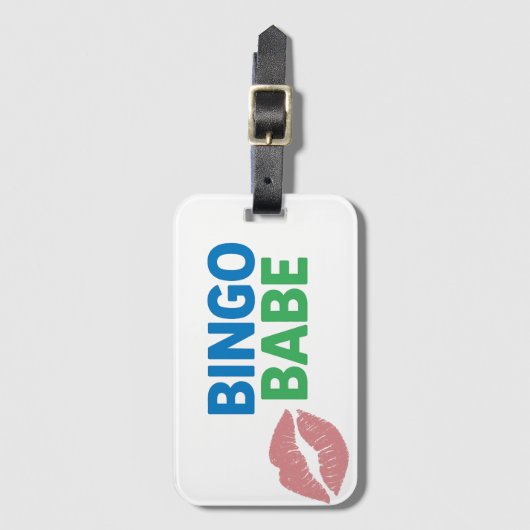 Bingo Babe Schattigee en zelfverzekerde Bingo Love Bagagelabel (Voorkant (verticaal))