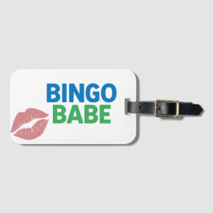 Bingo Babe Schattigee en zelfverzekerde Bingo Love Bagagelabel
