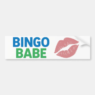 Bingo Babe Schattigee en zelfverzekerde Bingo Love Bumpersticker