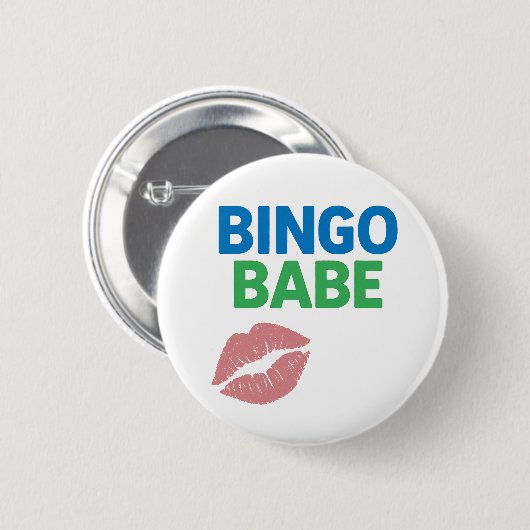 Bingo Babe Schattigee en zelfverzekerde Bingo Love Ronde Button 5,7 Cm (Voorkant /achterkant)