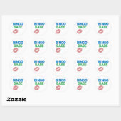 Bingo Babe Schattigee en zelfverzekerde Bingo Love Ronde Sticker (Vel)