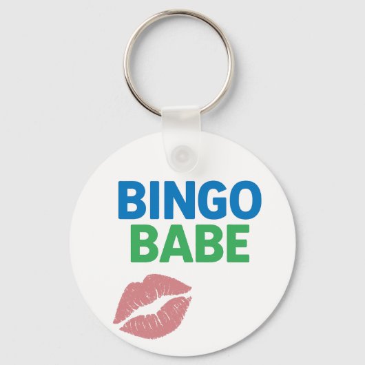 Bingo Babe Schattigee en zelfverzekerde Bingo Love Sleutelhanger (Voorkant)