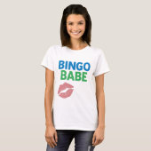 Bingo Babe Schattigee en zelfverzekerde Bingo Love T-shirt (Voorkant volledig)