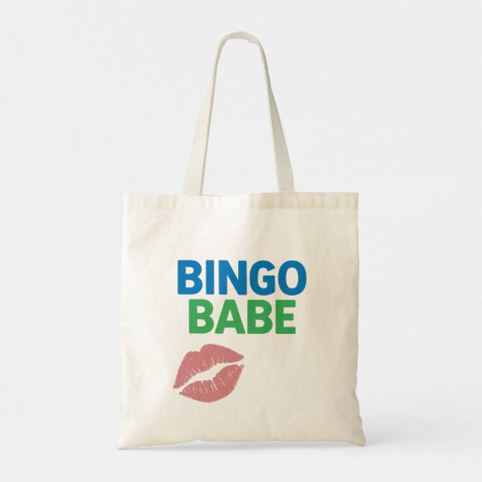 Bingo Babe Schattigee en zelfverzekerde Bingo Love Tote Bag (Achterkant)
