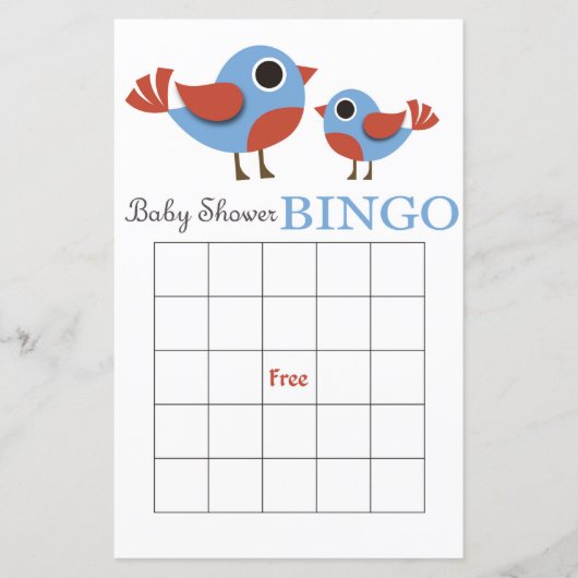 Bingo baby shower (Voorkant)