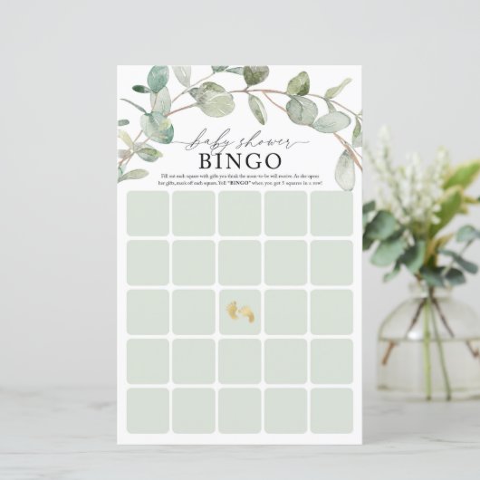 Bingo Baby shower Game (Staand voorkant)