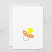 Bingo, Baby shower spel Kaart Flyer, Cat (Achterkant)