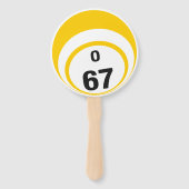 Bingo Bal Hand Fan O67 en 069 Handwaaier (Achterkant)
