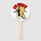 Bingo Ball Hand Fan Actie Fist & Foot! Handwaaier (Achterkant)