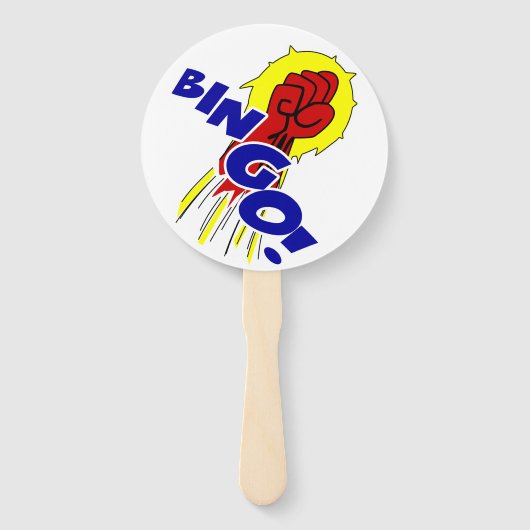 Bingo Ball Hand Fan Actie Fist & Foot! Handwaaier (Voorkant)
