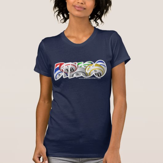Bingo ball text shirt (Voorkant)