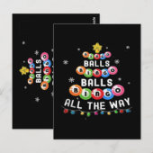 Bingo Ballen Bingo de Gehele Weg Briefkaart (Voorkant / Achterkant)
