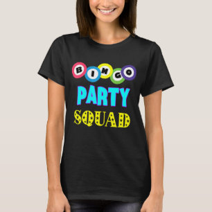 Bingo Ballen Bingo Party Squad Lucky Bingo Speler T-shirt