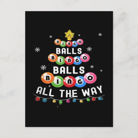 Bingo Ballen Bingo Tot Het Eind Briefkaart (Voorkant)