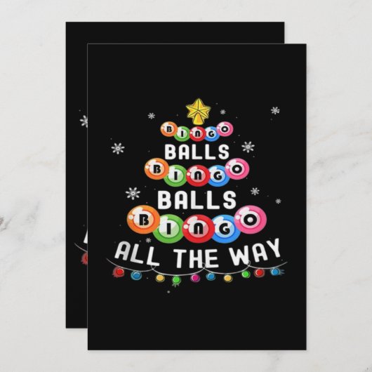 Bingo Ballen Bingo Tot Het Eind  Kaart (Voorkant / Achterkant)