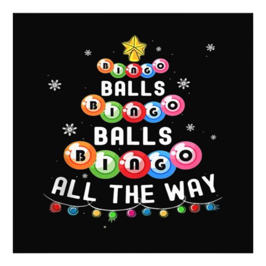 Bingo Ballen Bingo Tot Het Einde Foto Afdruk (Voorkant)