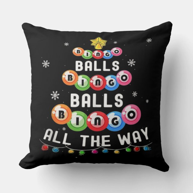 Bingo Ballen Bingo Tot Het Einde  Kussen (Voorkant)