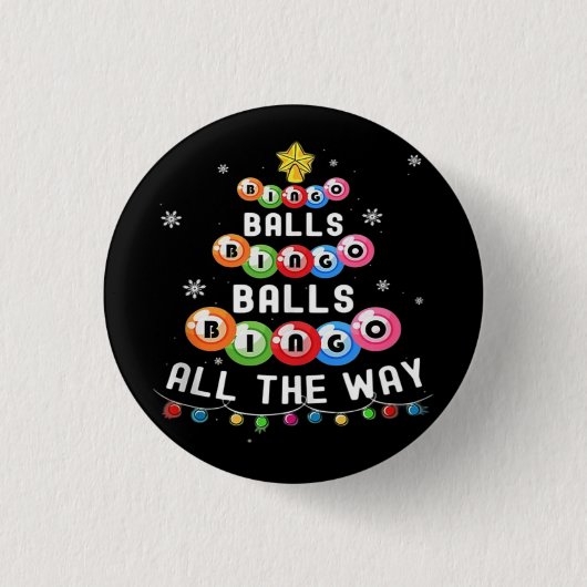 Bingo Ballen Bingo Tot Het Einde  Ronde Button 3,2 Cm (Voorkant)