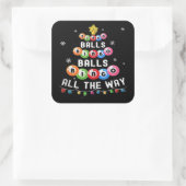 Bingo Ballen Bingo Tot Het Einde Vierkante Sticker (Tas)