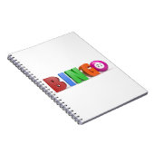 bingo ballen met aantallen reeks notitieboek (Rechterzijde)