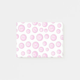 Bingo Ballen Roze en Wit Nieuwigheid Post-it® Notes