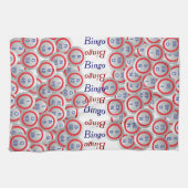 Bingo Balls BINGO Red White en Blue Theedoek (Horizontaal)