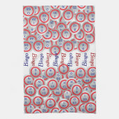 Bingo Balls BINGO Red White en Blue Theedoek (Verticaal)