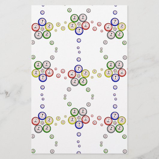 Bingo Balls Briefpapier (Voorkant)