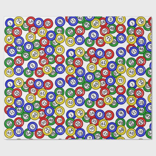 BINGO Balls Cadeaupapier (Vlak)
