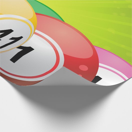 Bingo Balls Cadeaupapier (Hoek)
