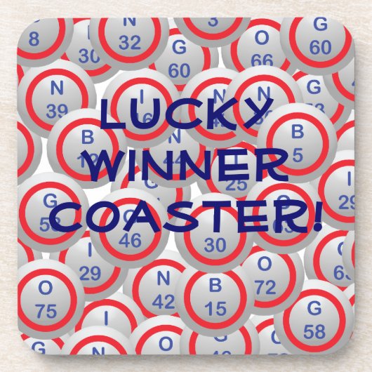 Bingo Balls Drankjes Onderzetter (Voorkant)