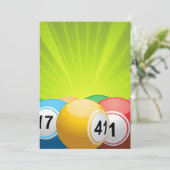 Bingo Balls Kaart (Staand voorkant)