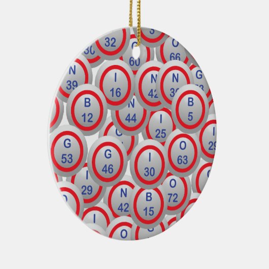 Bingo Balls Keramisch Ornament (Rechts)
