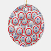 Bingo Balls Keramisch Ornament (Links)