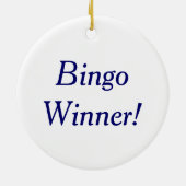 Bingo Balls Keramisch Ornament (Achterkant)