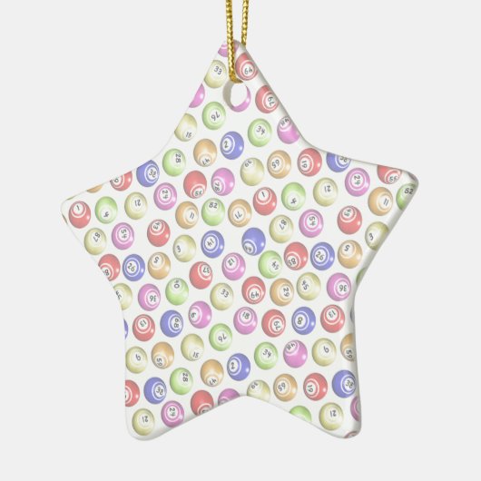 Bingo Balls Keramisch Ornament (Links)