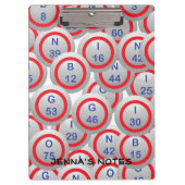 Bingo Balls Klembord (Voorkant)