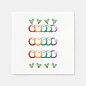 Bingo Balls Lucky Game Player Gambler Gift Servet (Voorkant)