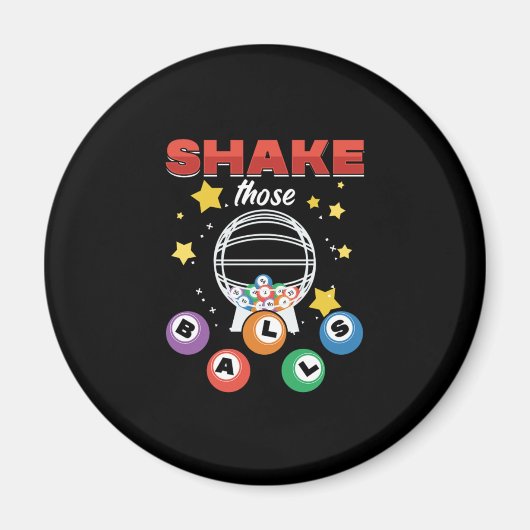 Bingo Balls Lucky Game Player Gambling Gift Magneet (Voorkant)
