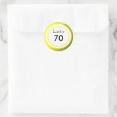 Bingo Balls Lucky Numbers Fun Ronde Sticker (Tas)